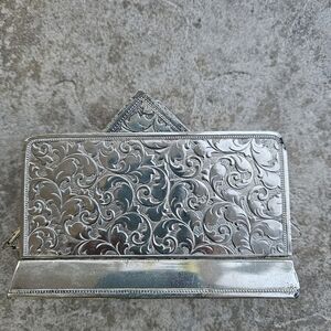 Vintage Desk Blotter And Letter Holder